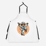 The Legend Of Karate Sloth-Unisex-Kitchen-Apron-glitchygorilla