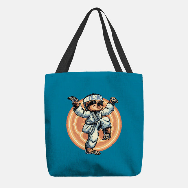 The Legend Of Karate Sloth-None-Basic Tote-Bag-glitchygorilla