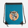 The Legend Of Karate Sloth-None-Drawstring-Bag-glitchygorilla