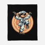 The Legend Of Karate Sloth-None-Fleece-Blanket-glitchygorilla