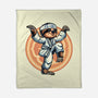 The Legend Of Karate Sloth-None-Fleece-Blanket-glitchygorilla