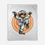 The Legend Of Karate Sloth-None-Fleece-Blanket-glitchygorilla