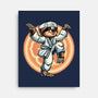 The Legend Of Karate Sloth-None-Stretched-Canvas-glitchygorilla