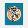 The Legend Of Karate Sloth-None-Stretched-Canvas-glitchygorilla