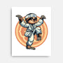 The Legend Of Karate Sloth-None-Stretched-Canvas-glitchygorilla