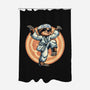 The Legend Of Karate Sloth-None-Polyester-Shower Curtain-glitchygorilla