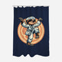 The Legend Of Karate Sloth-None-Polyester-Shower Curtain-glitchygorilla