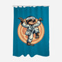 The Legend Of Karate Sloth-None-Polyester-Shower Curtain-glitchygorilla