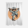 The Legend Of Karate Sloth-None-Polyester-Shower Curtain-glitchygorilla