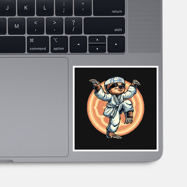 The Legend Of Karate Sloth-None-Glossy-Sticker-glitchygorilla