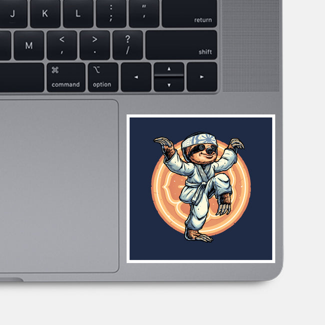 The Legend Of Karate Sloth-None-Glossy-Sticker-glitchygorilla