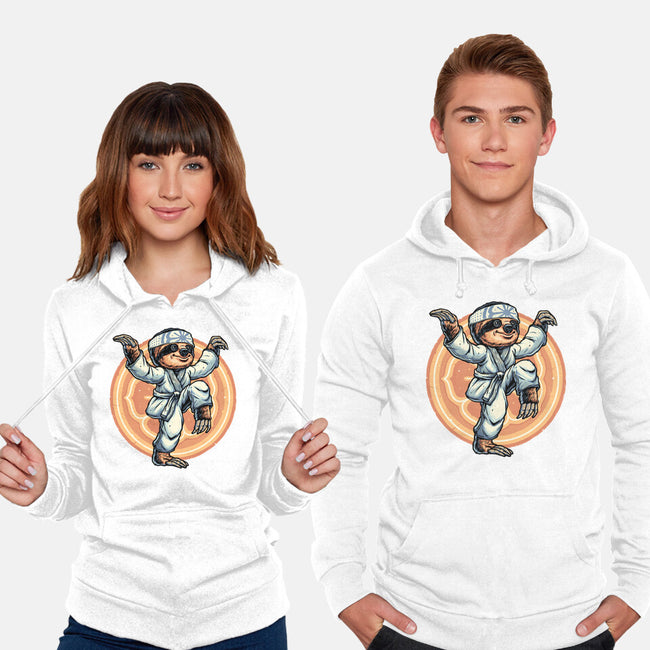 The Legend Of Karate Sloth-Unisex-Pullover-Sweatshirt-glitchygorilla