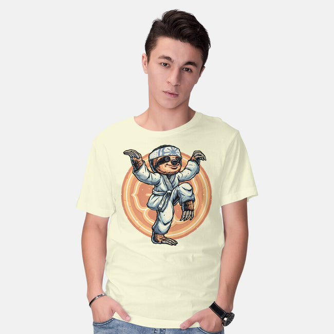 The Legend Of Karate Sloth-Mens-Basic-Tee-glitchygorilla