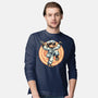 The Legend Of Karate Sloth-Mens-Long Sleeved-Tee-glitchygorilla