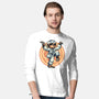 The Legend Of Karate Sloth-Mens-Long Sleeved-Tee-glitchygorilla