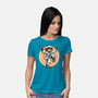 The Legend Of Karate Sloth-Womens-Basic-Tee-glitchygorilla