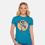 The Legend Of Karate Sloth-Womens-Fitted-Tee-glitchygorilla