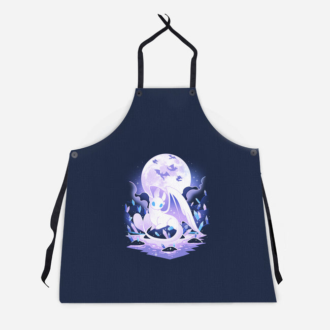 White Dragon-Unisex-Kitchen-Apron-Vallina84