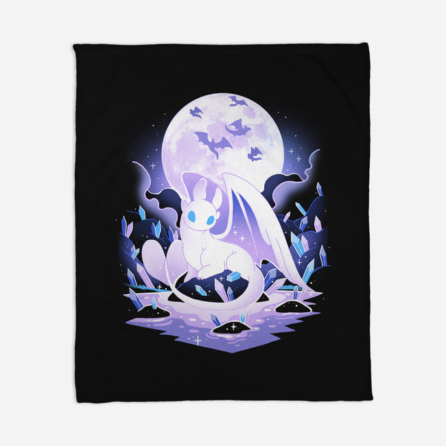 White Dragon-None-Fleece-Blanket-Vallina84