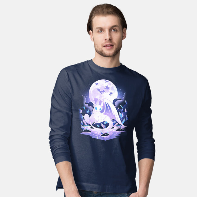 White Dragon-Mens-Long Sleeved-Tee-Vallina84
