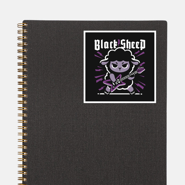 Black Sheep Rock Metal-None-Glossy-Sticker-NemiMakeit