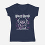 Black Sheep Rock Metal-Womens-V-Neck-Tee-NemiMakeit