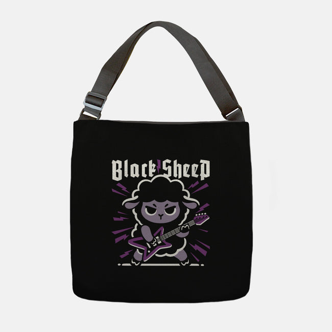 Black Sheep Rock Metal-None-Adjustable Tote-Bag-NemiMakeit