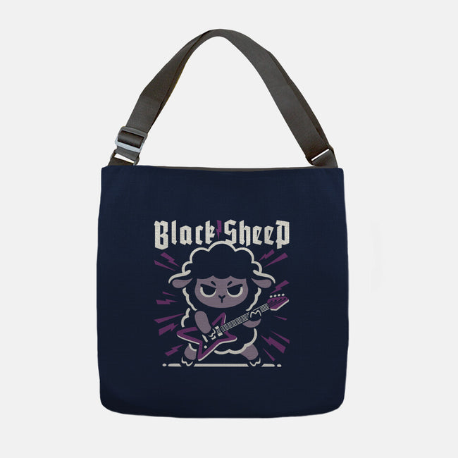Black Sheep Rock Metal-None-Adjustable Tote-Bag-NemiMakeit