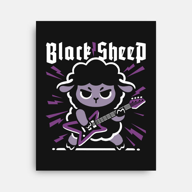 Black Sheep Rock Metal-None-Stretched-Canvas-NemiMakeit