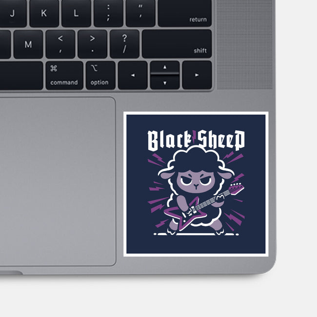 Black Sheep Rock Metal-None-Glossy-Sticker-NemiMakeit