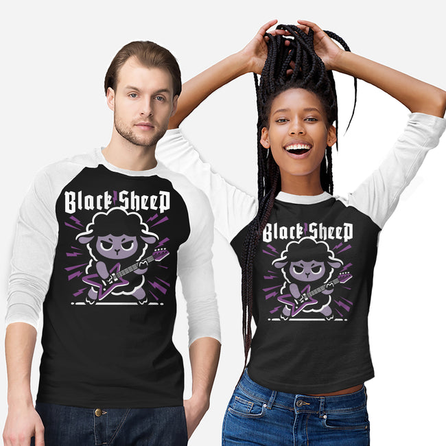Black Sheep Rock Metal-Unisex-Baseball-Tee-NemiMakeit