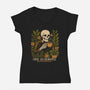 Coffee And Chlorophyll-Womens-V-Neck-Tee-Eoli Studio