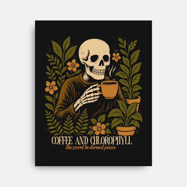 Coffee And Chlorophyll-None-Stretched-Canvas-Eoli Studio