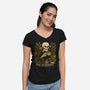 Coffee And Chlorophyll-Womens-V-Neck-Tee-Eoli Studio