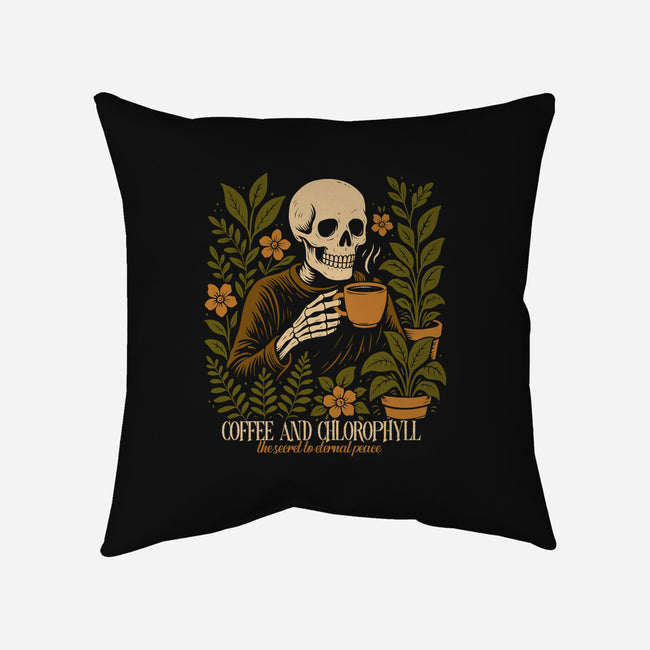Coffee And Chlorophyll-None-Removable Cover w Insert-Throw Pillow-Eoli Studio