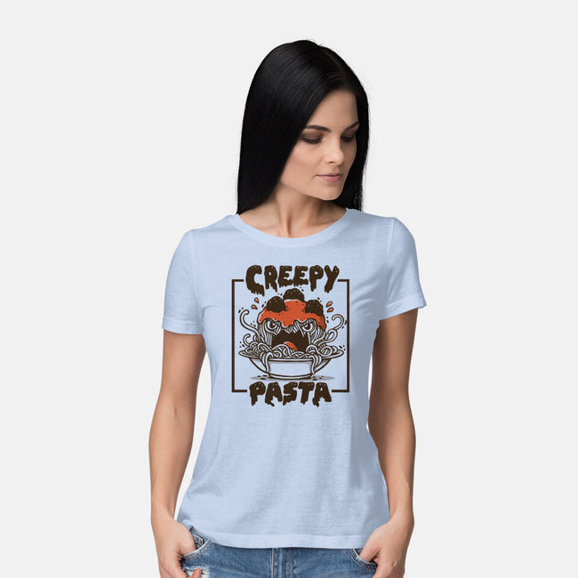 Creepy Pasta-Womens-Basic-Tee-Vallina84