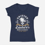 Squall Seed Academy Vintage-Womens-V-Neck-Tee-LAGELANTEE