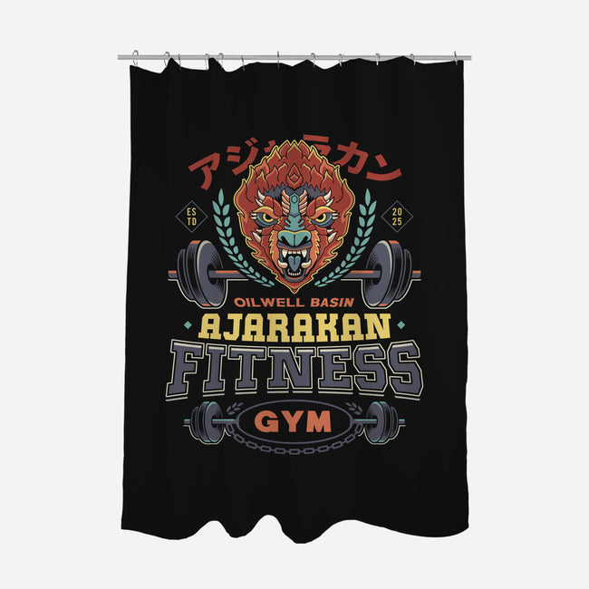 Ajarakan Fitness Emblem-None-Polyester-Shower Curtain-LAGELANTEE