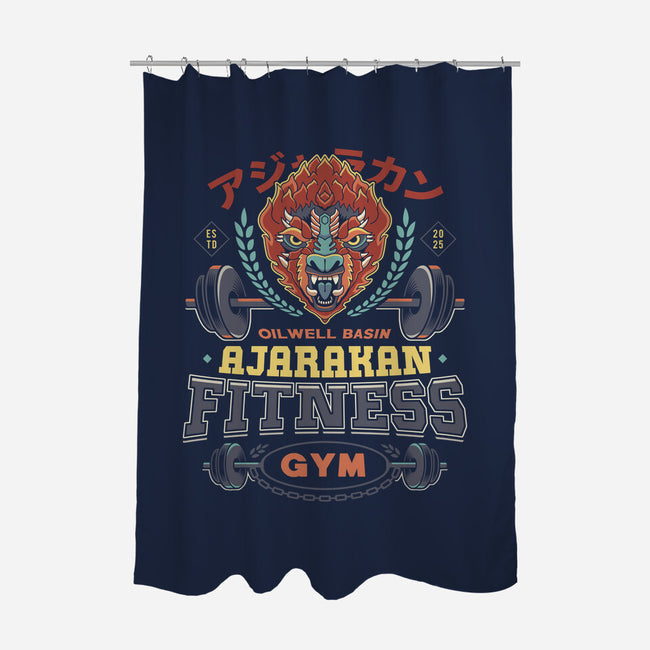 Ajarakan Fitness Emblem-None-Polyester-Shower Curtain-LAGELANTEE