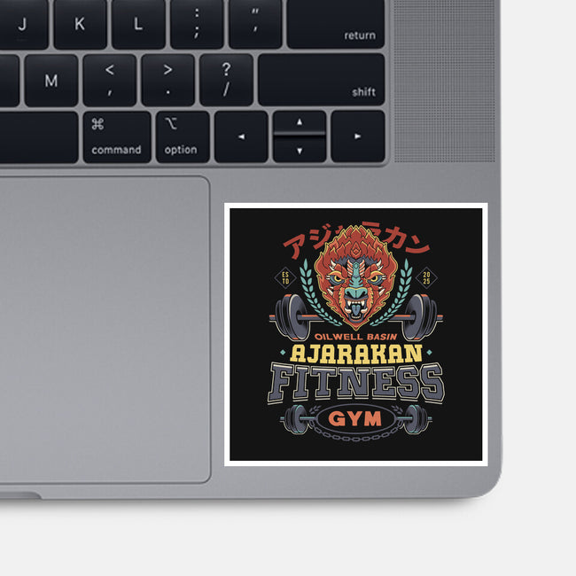 Ajarakan Fitness Emblem-None-Glossy-Sticker-LAGELANTEE