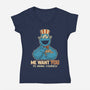 Bring Sam Cookies-Womens-V-Neck-Tee-retrodivision