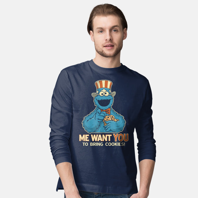 Bring Sam Cookies-Mens-Long Sleeved-Tee-retrodivision