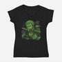 Pirate Hunter Swordsman-Womens-V-Neck-Tee-constantine2454