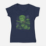Pirate Hunter Swordsman-Womens-V-Neck-Tee-constantine2454