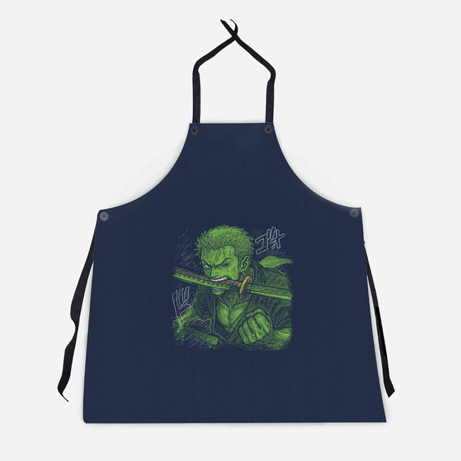Pirate Hunter Swordsman-Unisex-Kitchen-Apron-constantine2454
