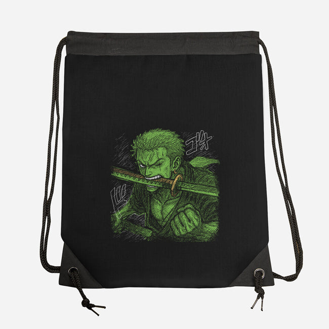 Pirate Hunter Swordsman-None-Drawstring-Bag-constantine2454