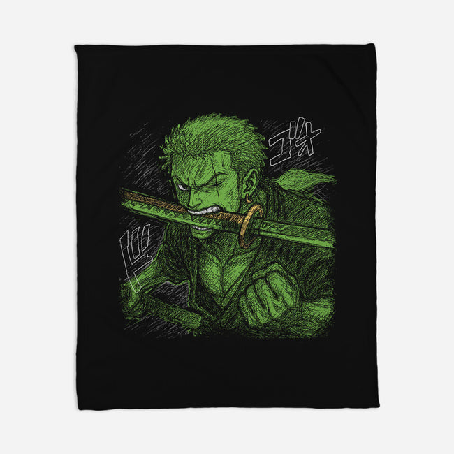 Pirate Hunter Swordsman-None-Fleece-Blanket-constantine2454