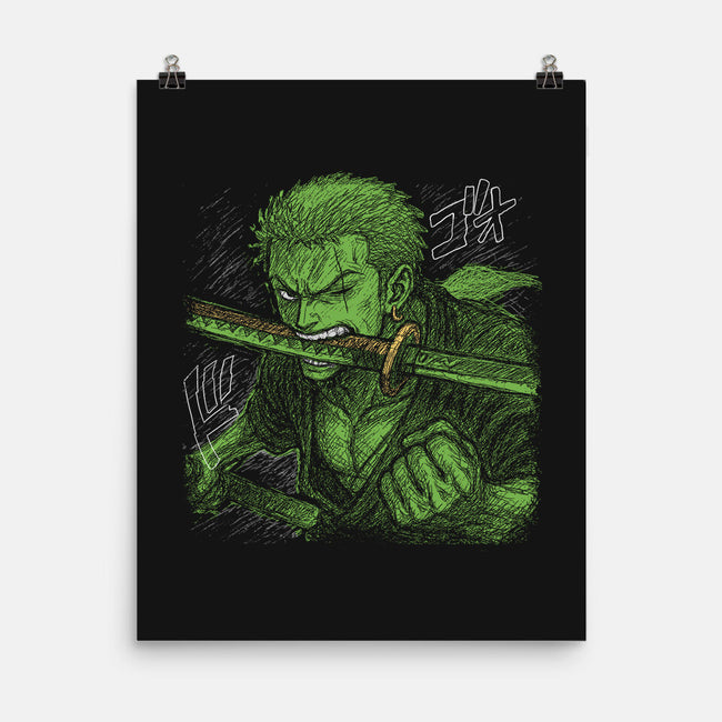 Pirate Hunter Swordsman-None-Matte-Poster-constantine2454