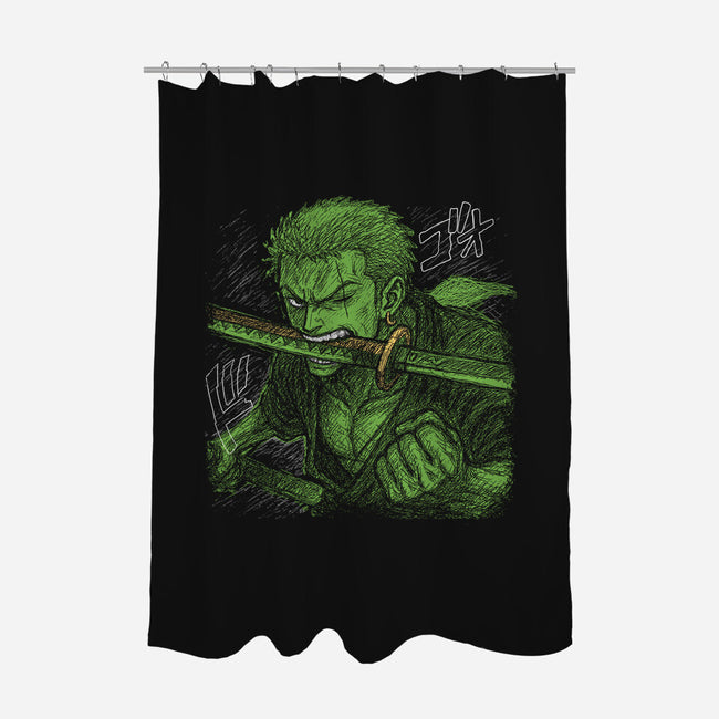 Pirate Hunter Swordsman-None-Polyester-Shower Curtain-constantine2454