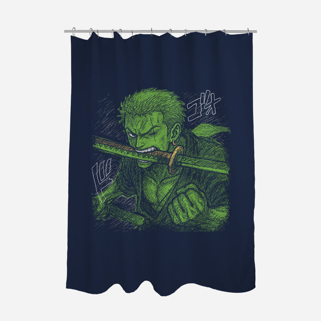 Pirate Hunter Swordsman-None-Polyester-Shower Curtain-constantine2454